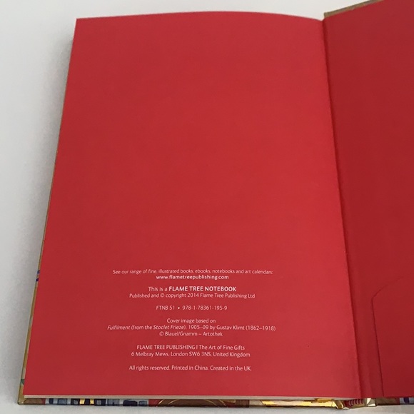 Flame Tree “Fulfillment” by Gustav Klimt Notebook - Picture 7 of 9